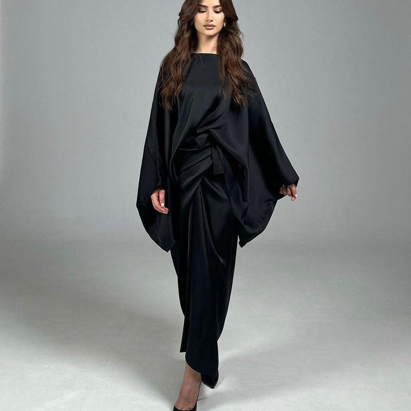 Dame Satin Bred-Bukser Overall Sæt Stilla