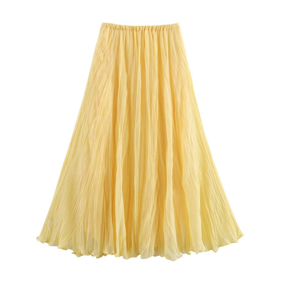 Femme Let Fald Maxi Nederdel Stilla