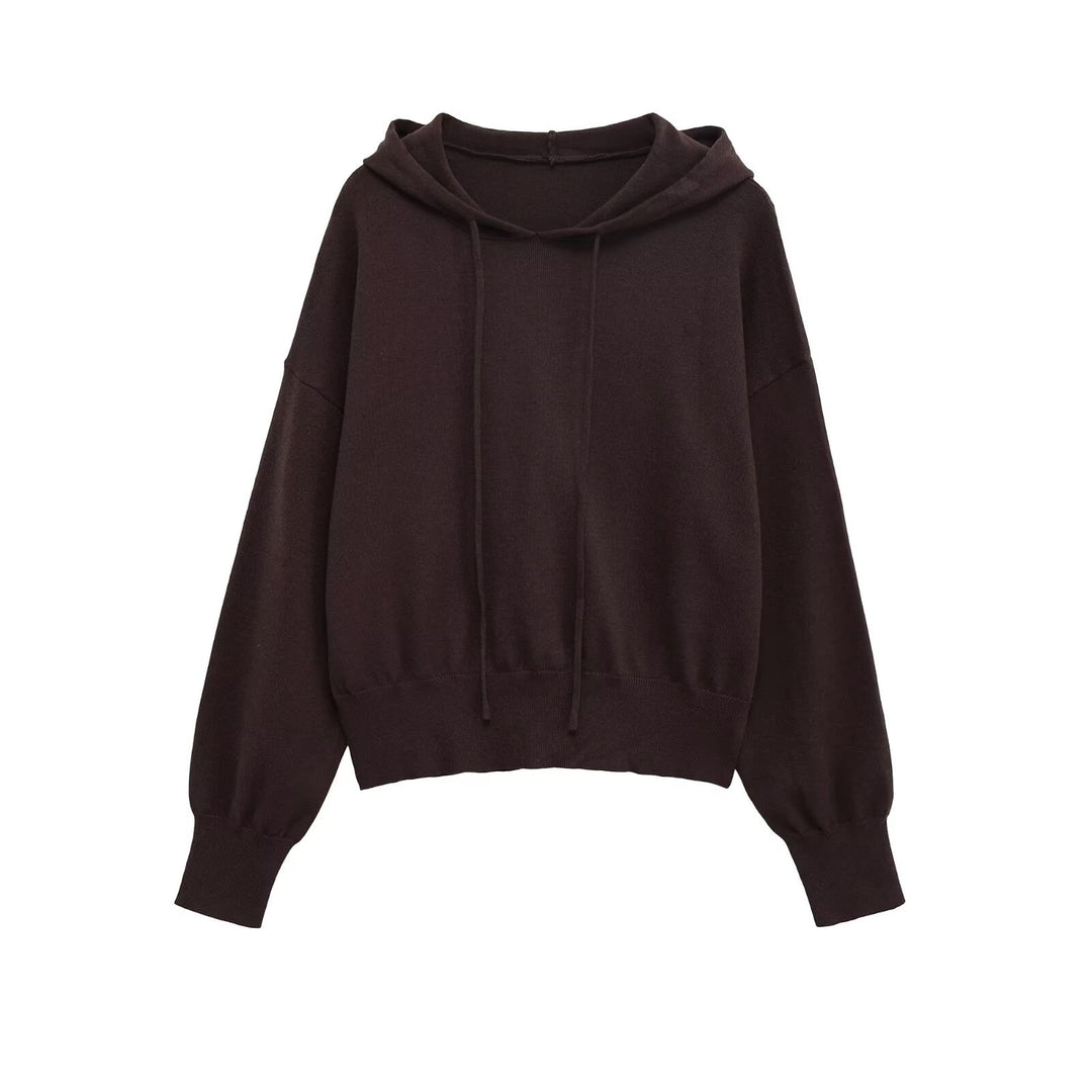 Dame afslappet hoodie med blødt indvendigt lag og praktiske snoretræk Stilla
