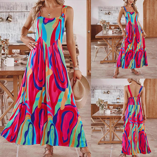 Dame Vibrant Maxi Kjole Stilla