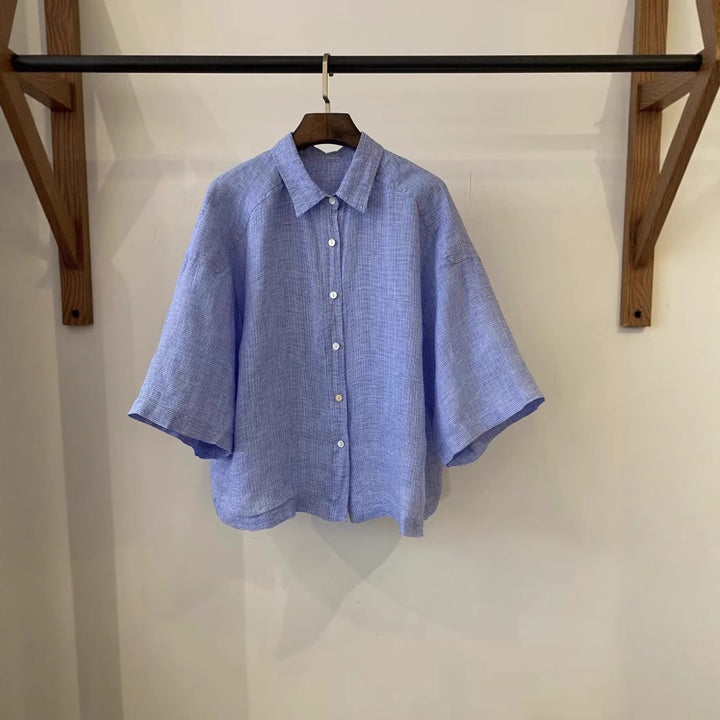 Dame Relaxed Fit Korte Ærmer Blusenshirt Stilla