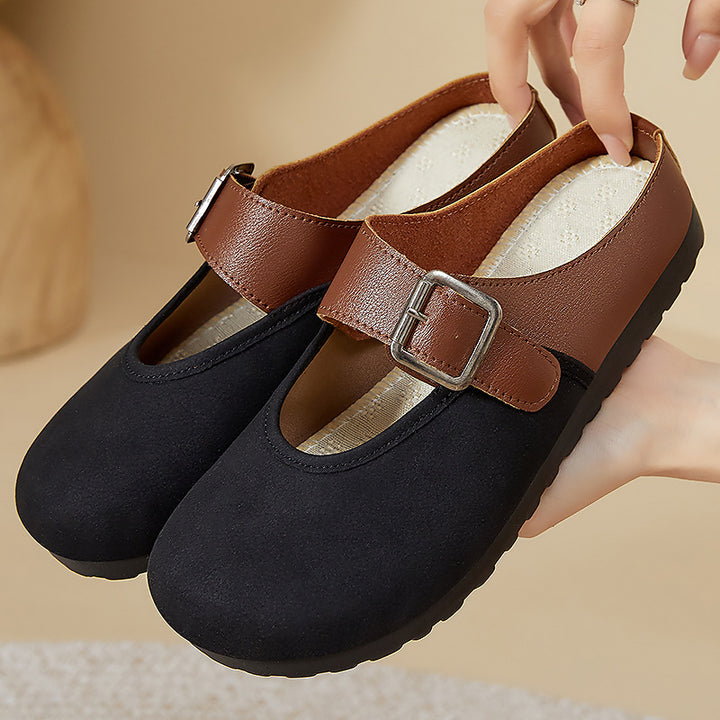 Femme Stilfulde Slip-On Spænde Træsko Stilla