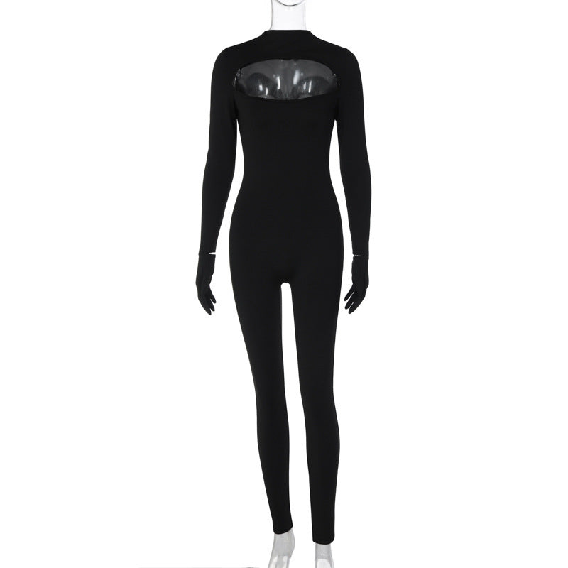 Dame funktionsjumpsuit med moderne snit og innovativ rygområde Stilla