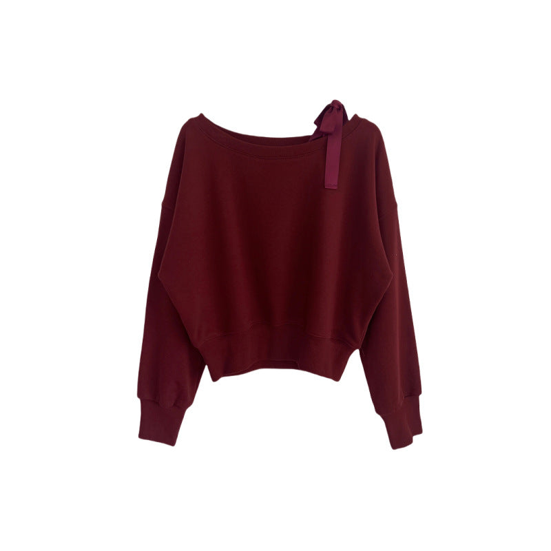 Dame casual sweatshirt med fashionable snit Stilla