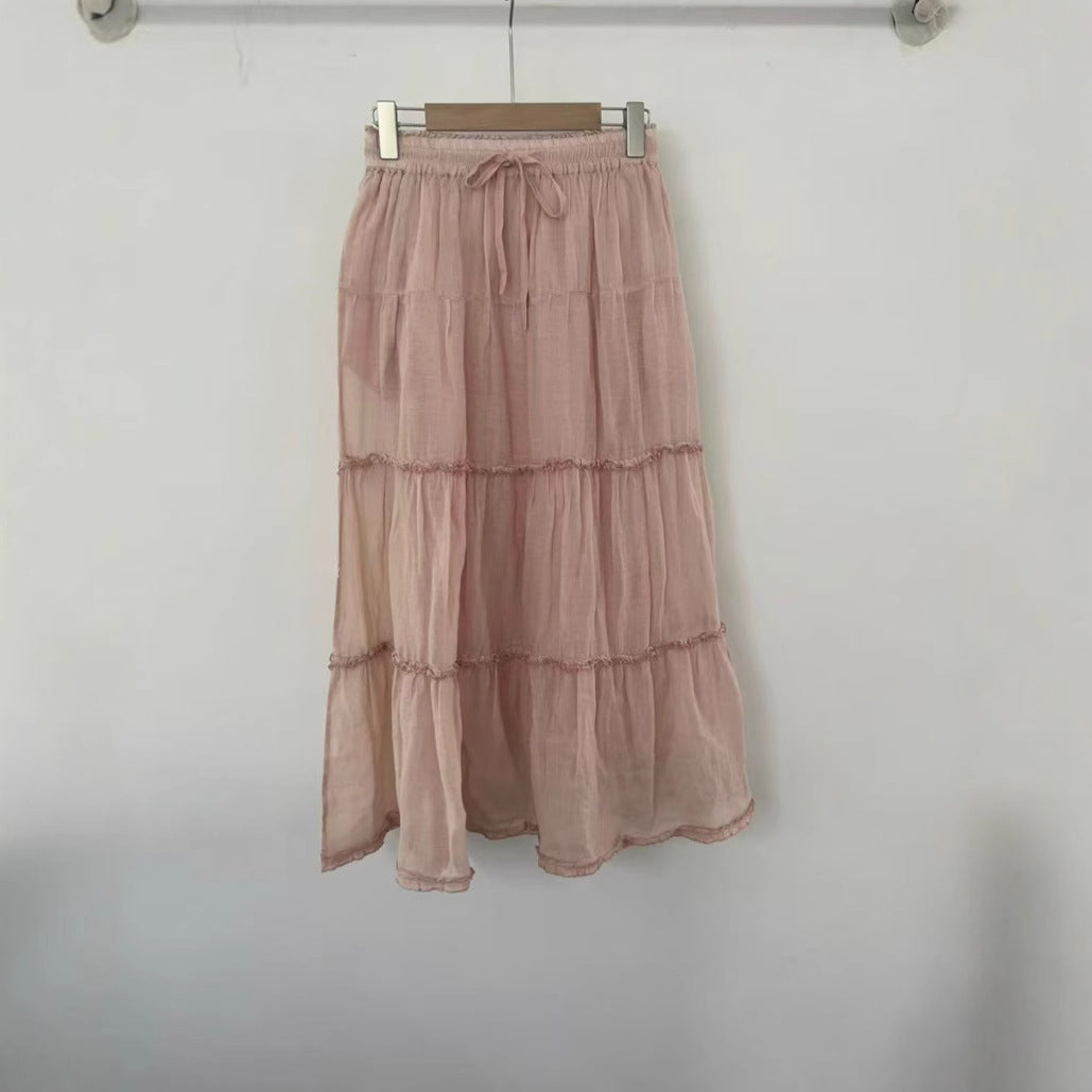 Femme Bohemian lagdelt Maxi-nederdel Stilla
