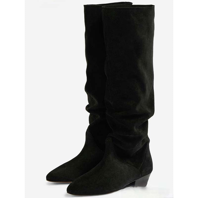 Femme Slouchy Høj-Over-Knæ Støvler Stilla