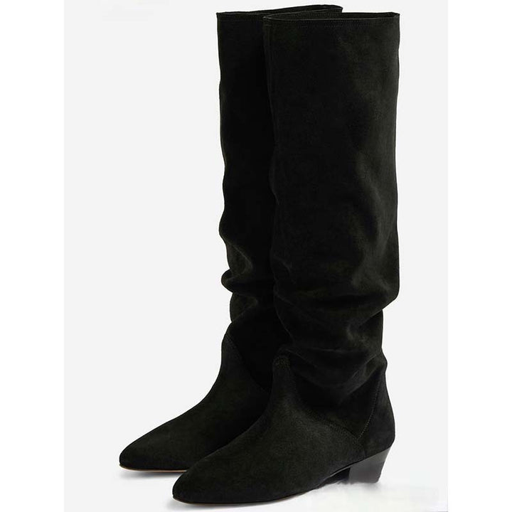 Femme Slouchy Høj-Over-Knæ Støvler Stilla