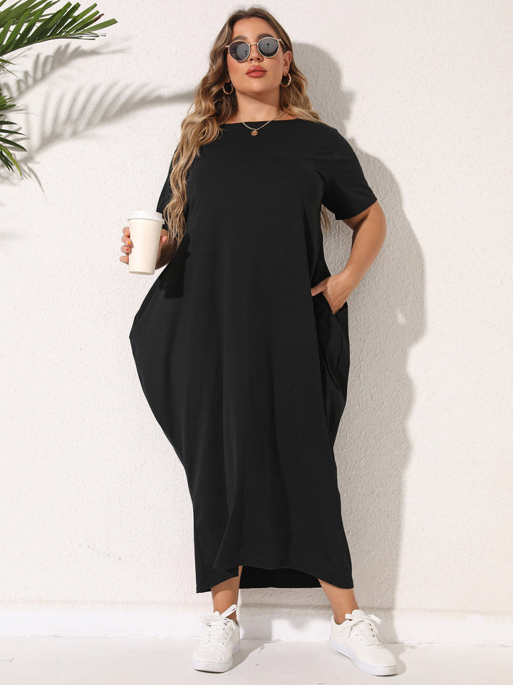 Dame Overstørrelse Casual Maxi Kjole Stilla