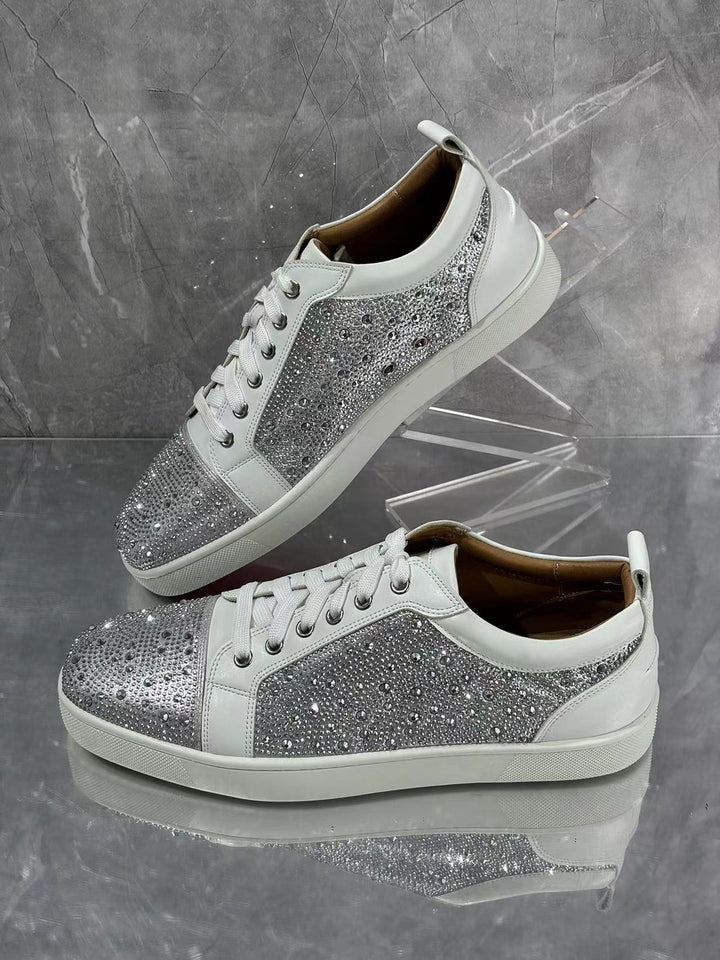 Femme Funklende Strass-udsmykkede fritids sneakers Stilla