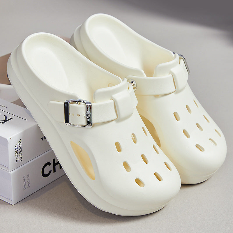 Dame Komfortable Clogs med justerbar rem og åndbart design Stilla
