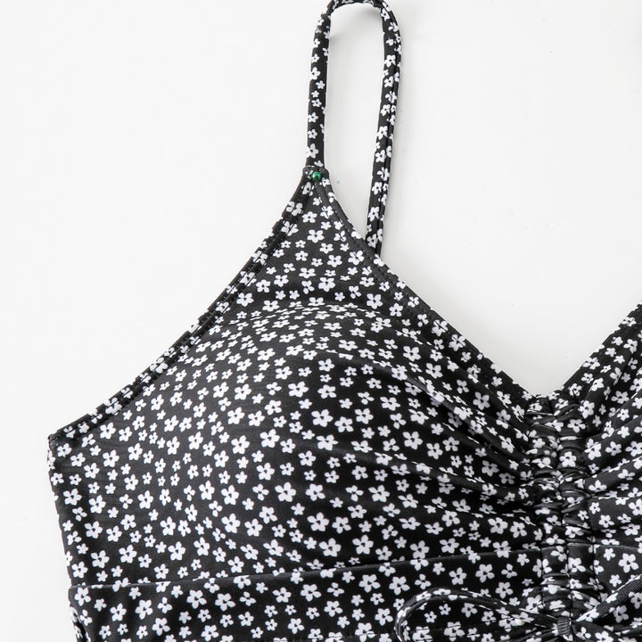 Dame Floral Print Høj Talje Badedragt-Sæt Stilla