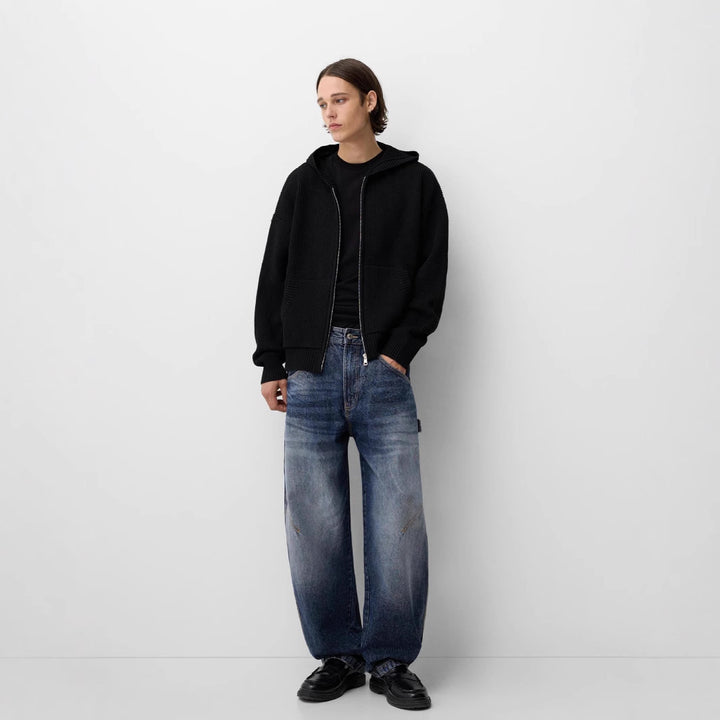 Damer Lækker Hoodie Sweatshirt med moderne struktureret design Stilla