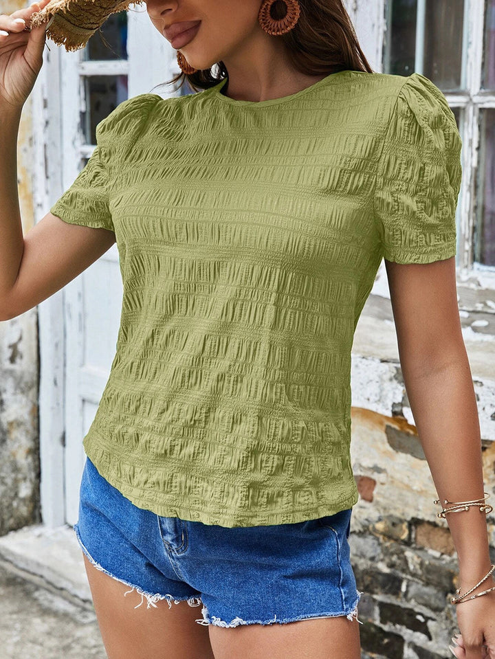 Dame Struktureret Bluse Stilla