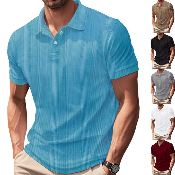 Herrer polo shirt med struktureret design og moderne pasform Stilla