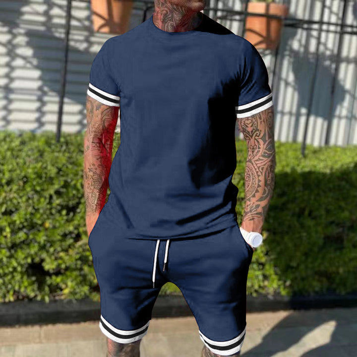 Herren afslappet sportoutfit med stilmønster