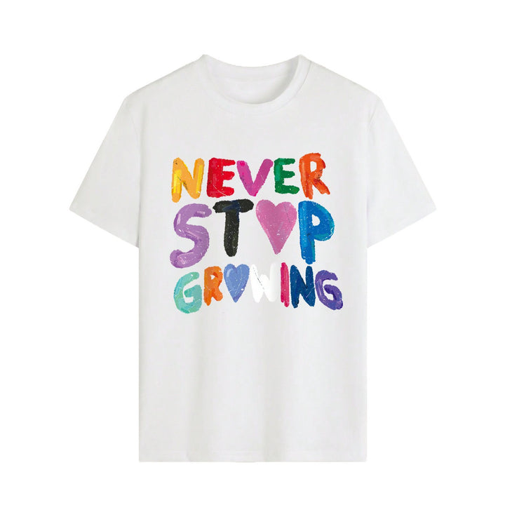 Dame T-shirt med kreativt motiverende tekst Skovae