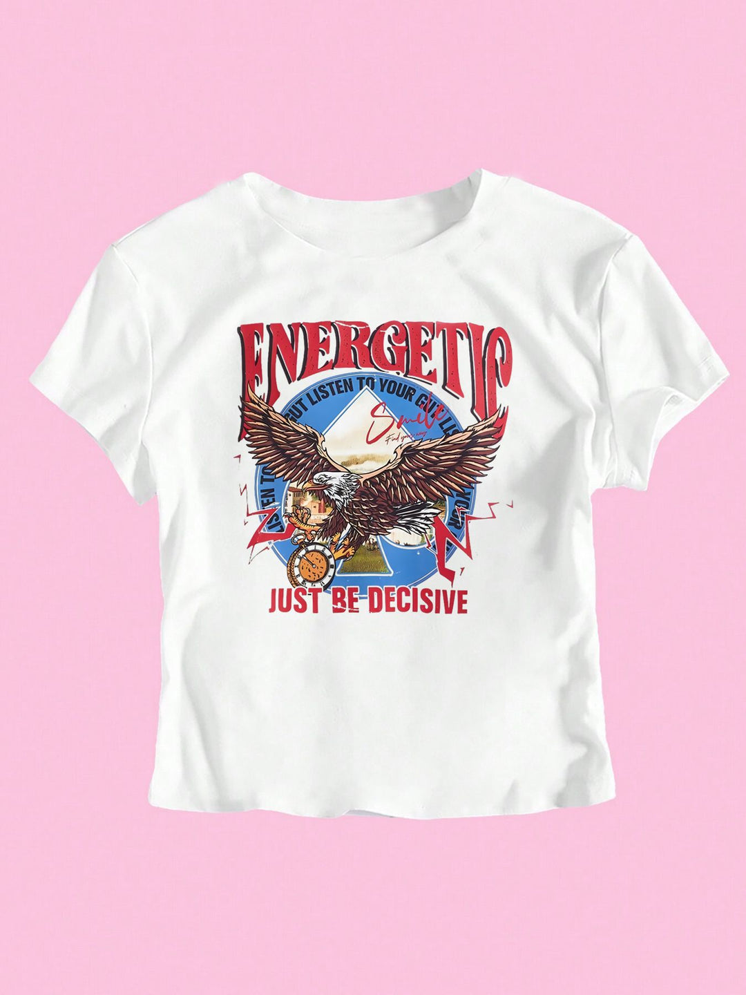 Dame T-shirt med glitrende diskokuglemotiv og tidssvarende sløjfedetalje Skovae