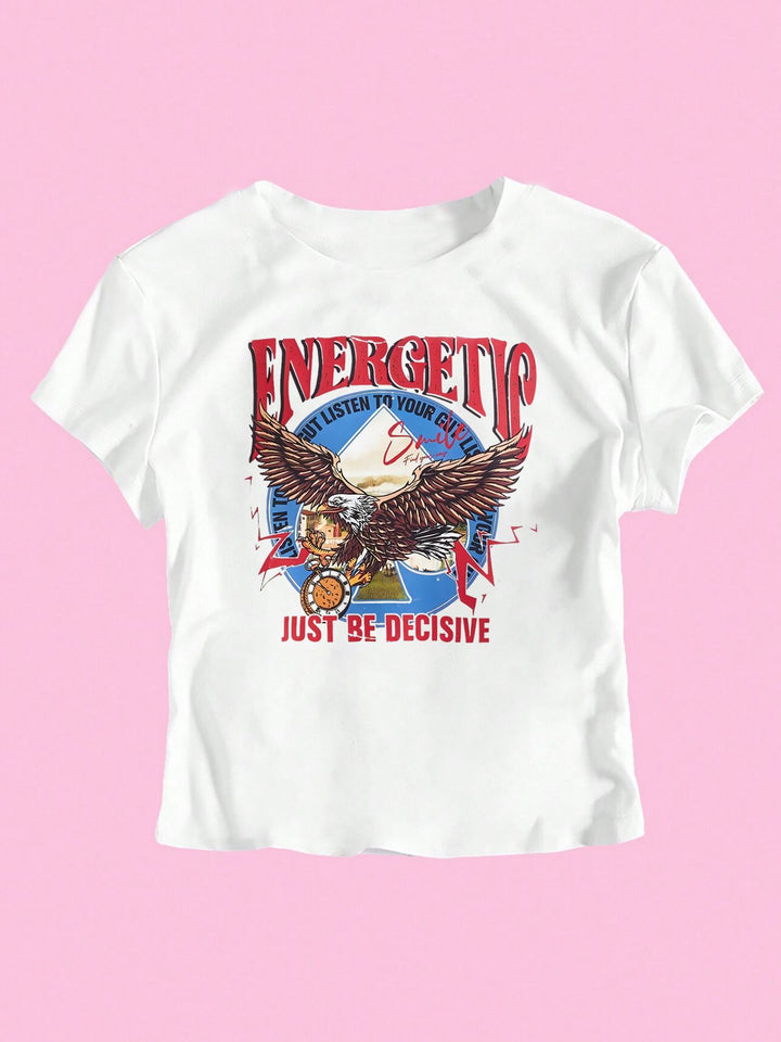 Dame T-shirt med glitrende diskokuglemotiv og tidssvarende sløjfedetalje Skovae