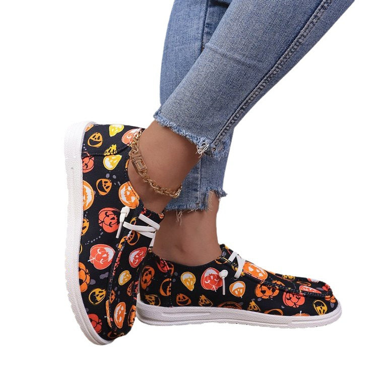 Dame Sneakers med Halloween-motiv og komfortabelt fodseng Stilla