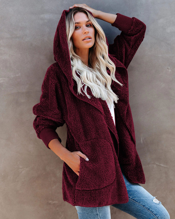 Dame hyggelig fleece-frakke Stilla