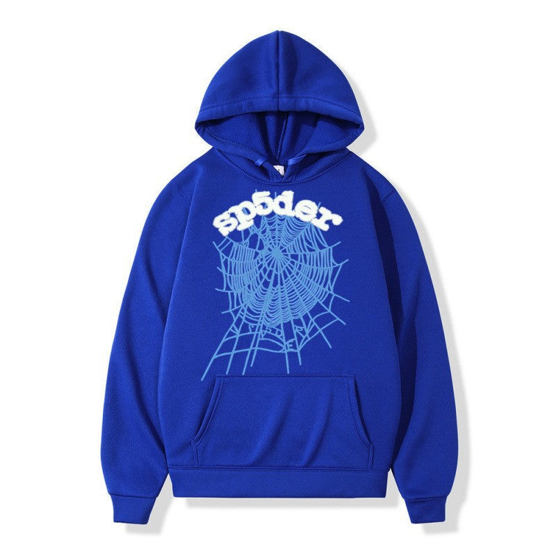 Kvinders hoodie med kreativ edderkopmønster og komfortabel pasform Skovae