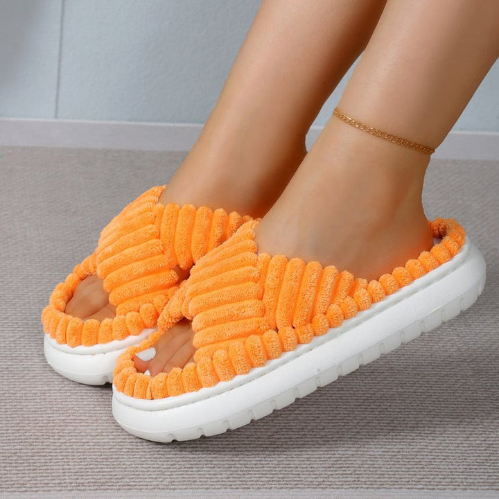 Dame komfort-sandaler med blødt overmateriale og elastisk sål Stilla