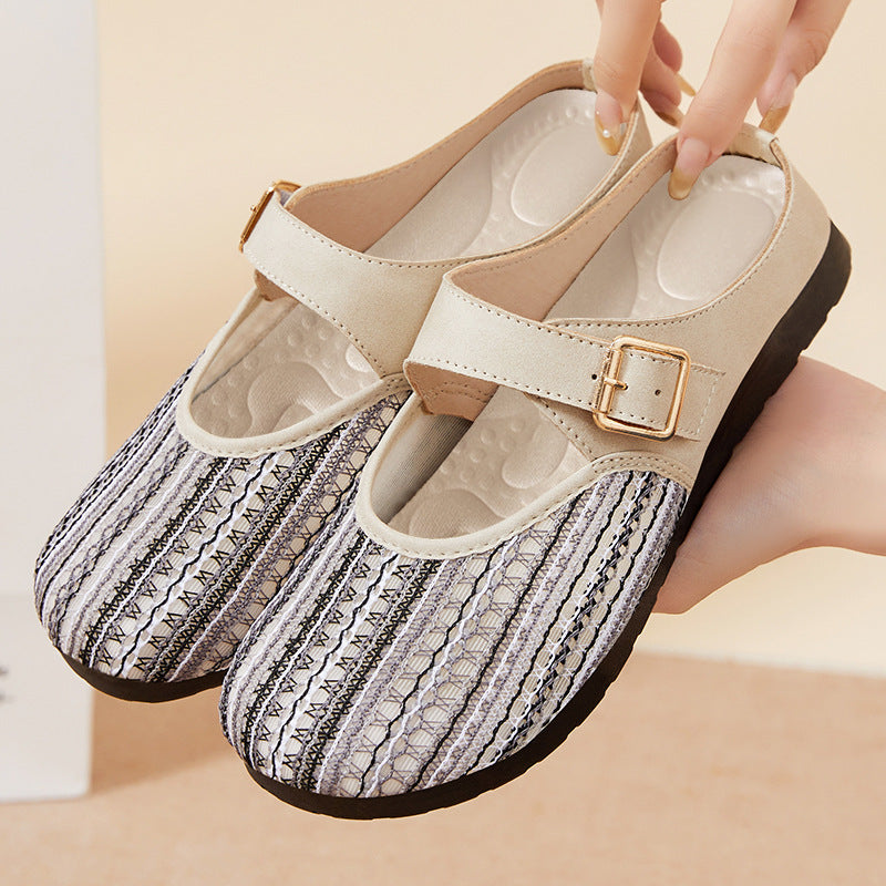 Femme Justerbart Rem Komfort Mary Jane Clogs Stilla