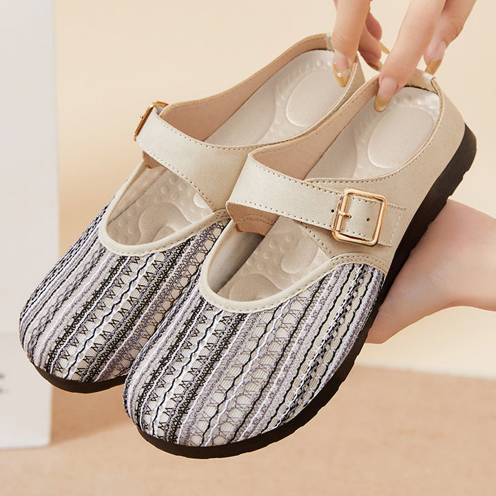 Femme Justerbart Rem Komfort Mary Jane Clogs Stilla