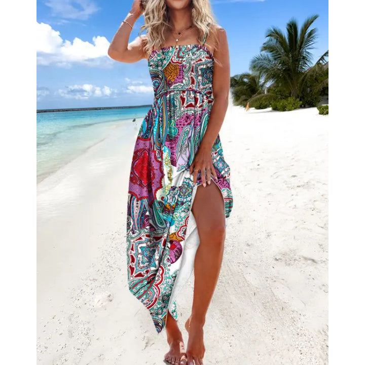 Kvinder Bohemian Paisley Maxi Kjole Stilla