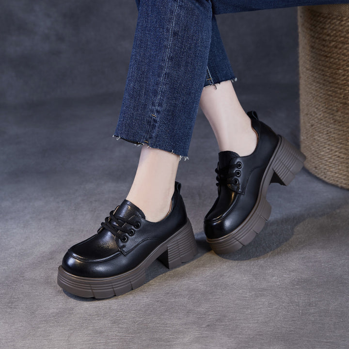 Dame Chunky Platform Oxfords med elegant silhuet Stilla
