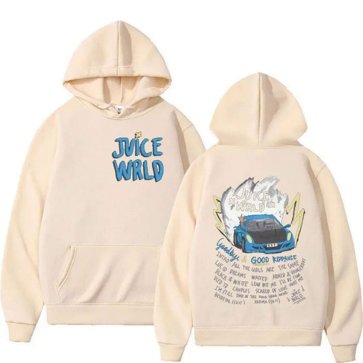 Kvinders hoodie med livligt graffiti-design og behagelig pasform Skovae
