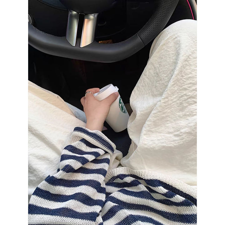 Kvindernes casual stribede sweater Stilla