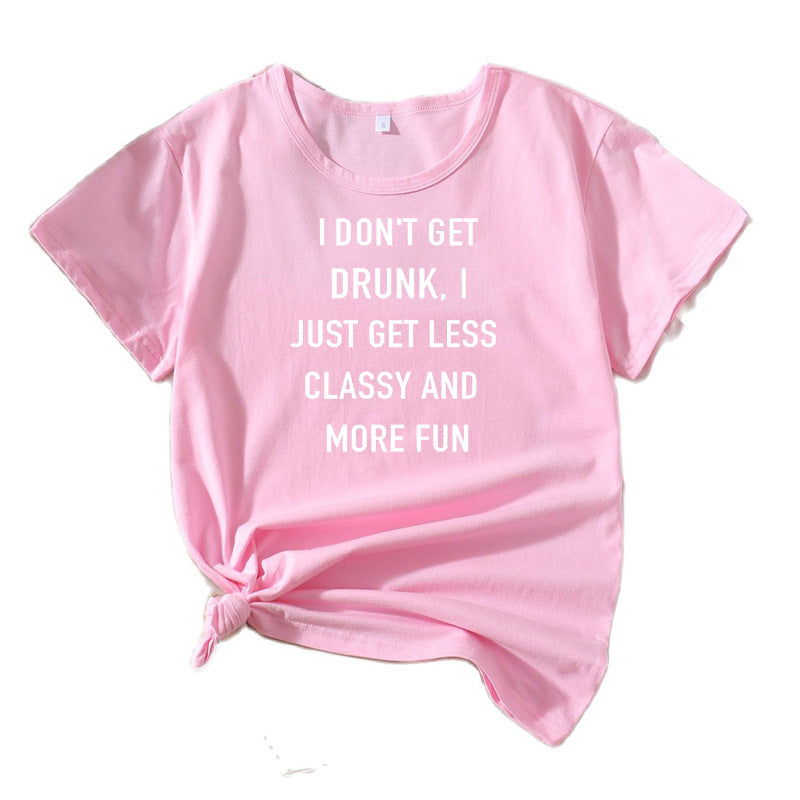 Dame Casual Humor Slogan T-Shirt Stilla