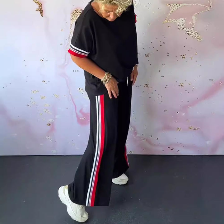 Damer Sporty Lounge-Sæt med Striber Stilla