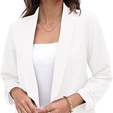 Dame trendy og elegant blazer med asymmetrisk skæring Stilla