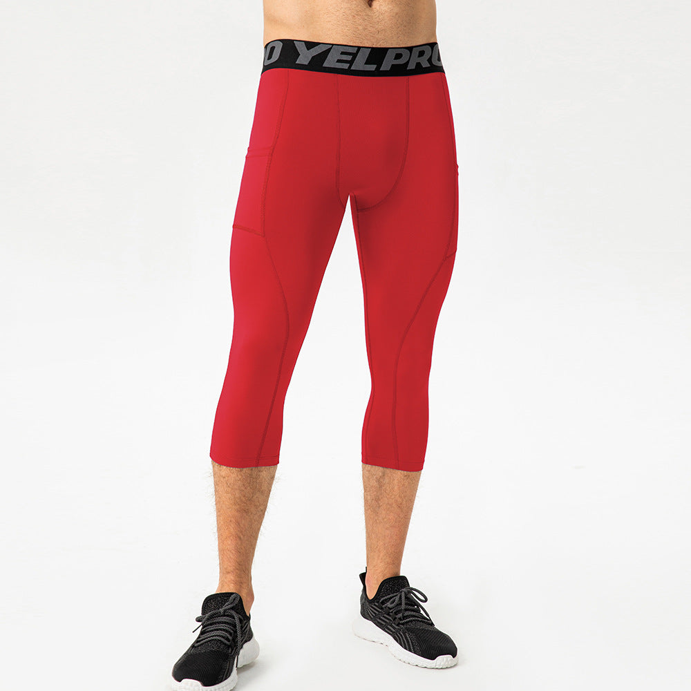 Herrer Sportslige Kompressions-Leggings med praktiske lommer og åndbar teknologi Stilla