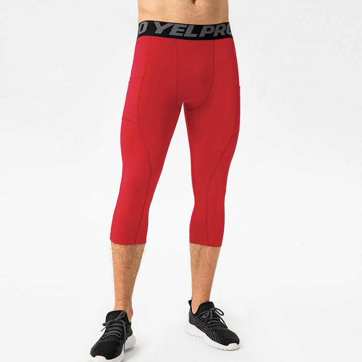 Herrer Sportslige Kompressions-Leggings med praktiske lommer og åndbar teknologi Stilla