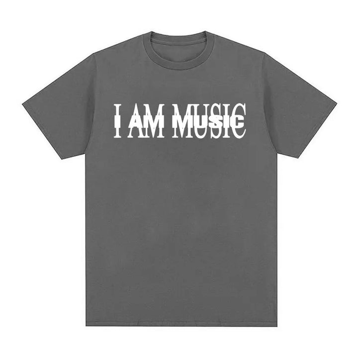 Dame T-Shirt med moderne typografi-tryk Skovae