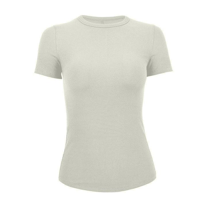 Dame kortærmet T-shirt med struktureret design Stilla