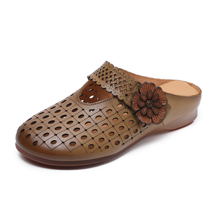 Dame blomsterdekoration komfort slip-on clogs Stilla