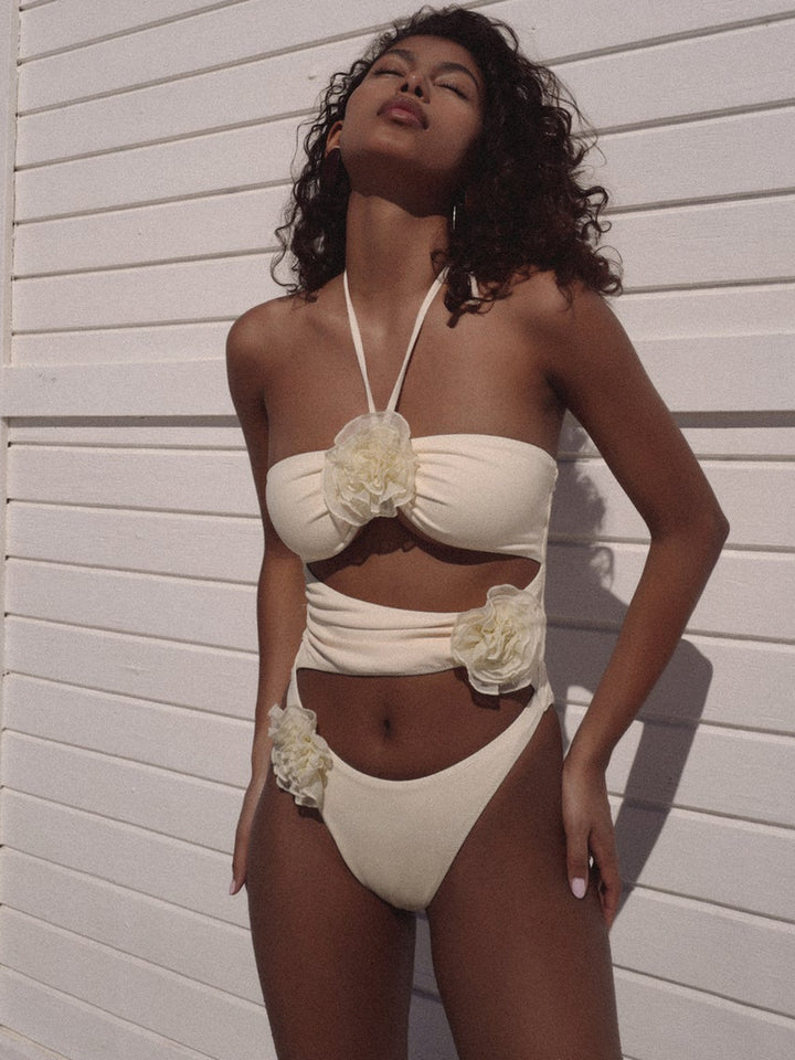 Dame Pyntet Halter-Bikini-Sæt Stilla