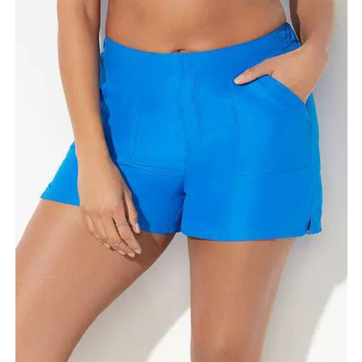 Dame tropisk print badetop og shorts sæt Stilla