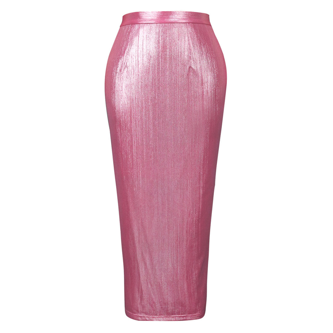 Dame Elegant Paillet Midi Skørt Skovae