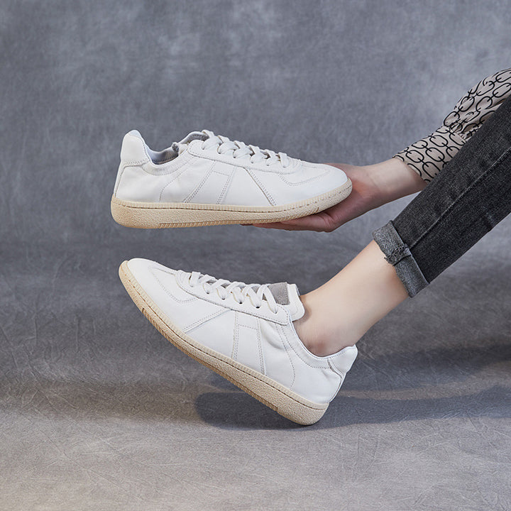 Herrer Klassiske Lavskos-Læder-Sneakers Stilla