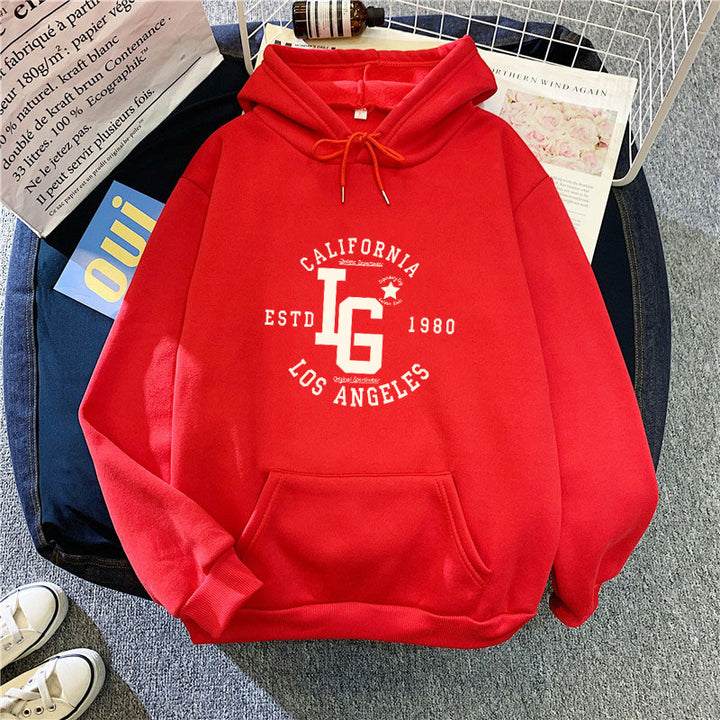 Kvinders hoodie med sporty California tryk Skovae
