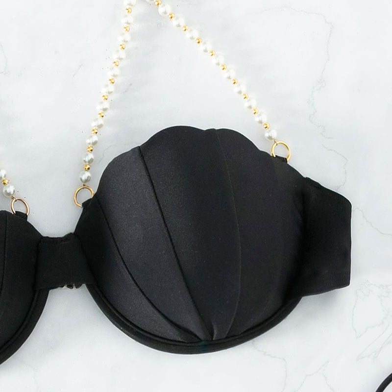 Dame Bikini med elegante muslingedetaljer Skovae