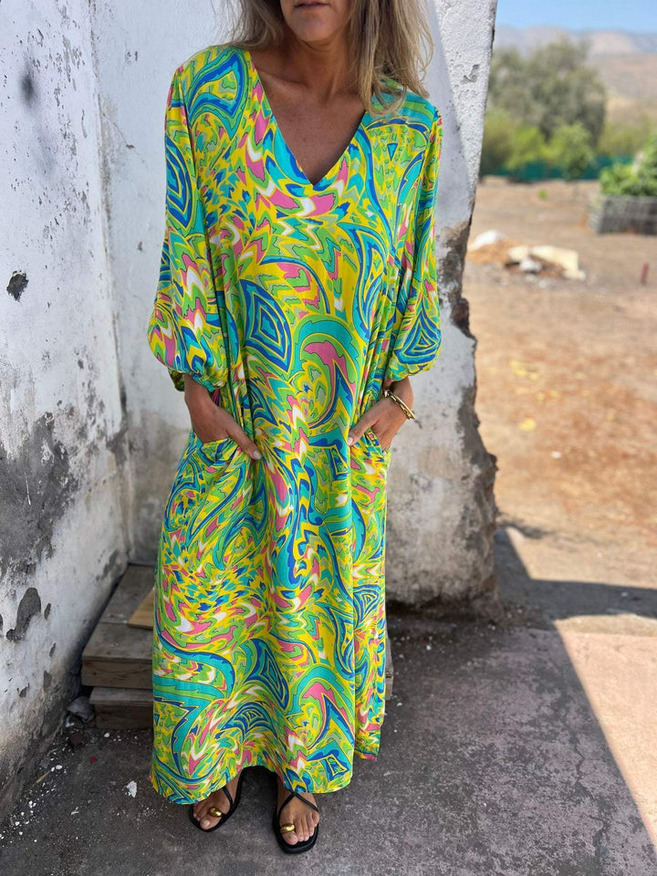 Dame Maxi-kjole i trendy Boho-stil Stilla