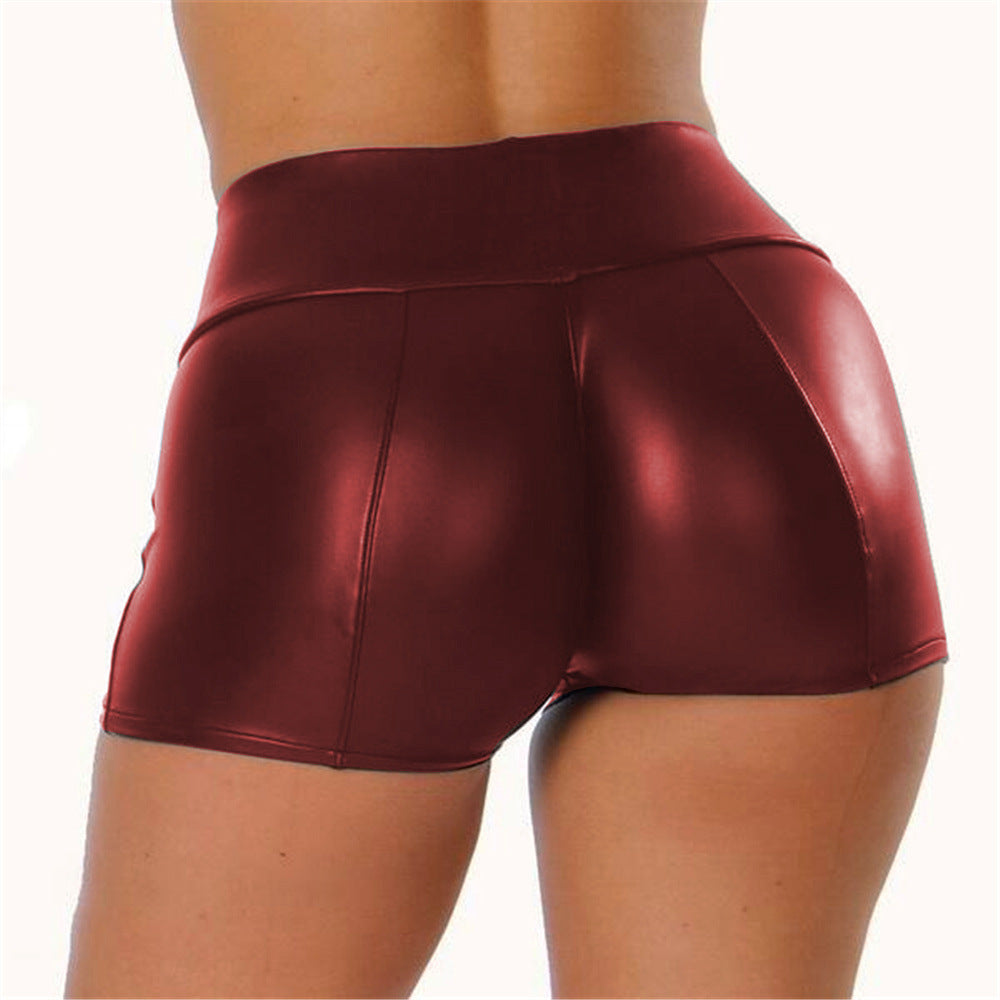 Dame Høj Talje Skinnende Sportshorts Stilla