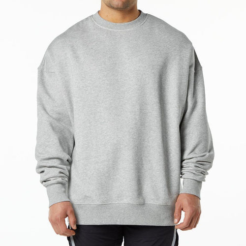 Herrer Oversized Sweatshirt med afslappet snit og robust indvendigt foder Stilla