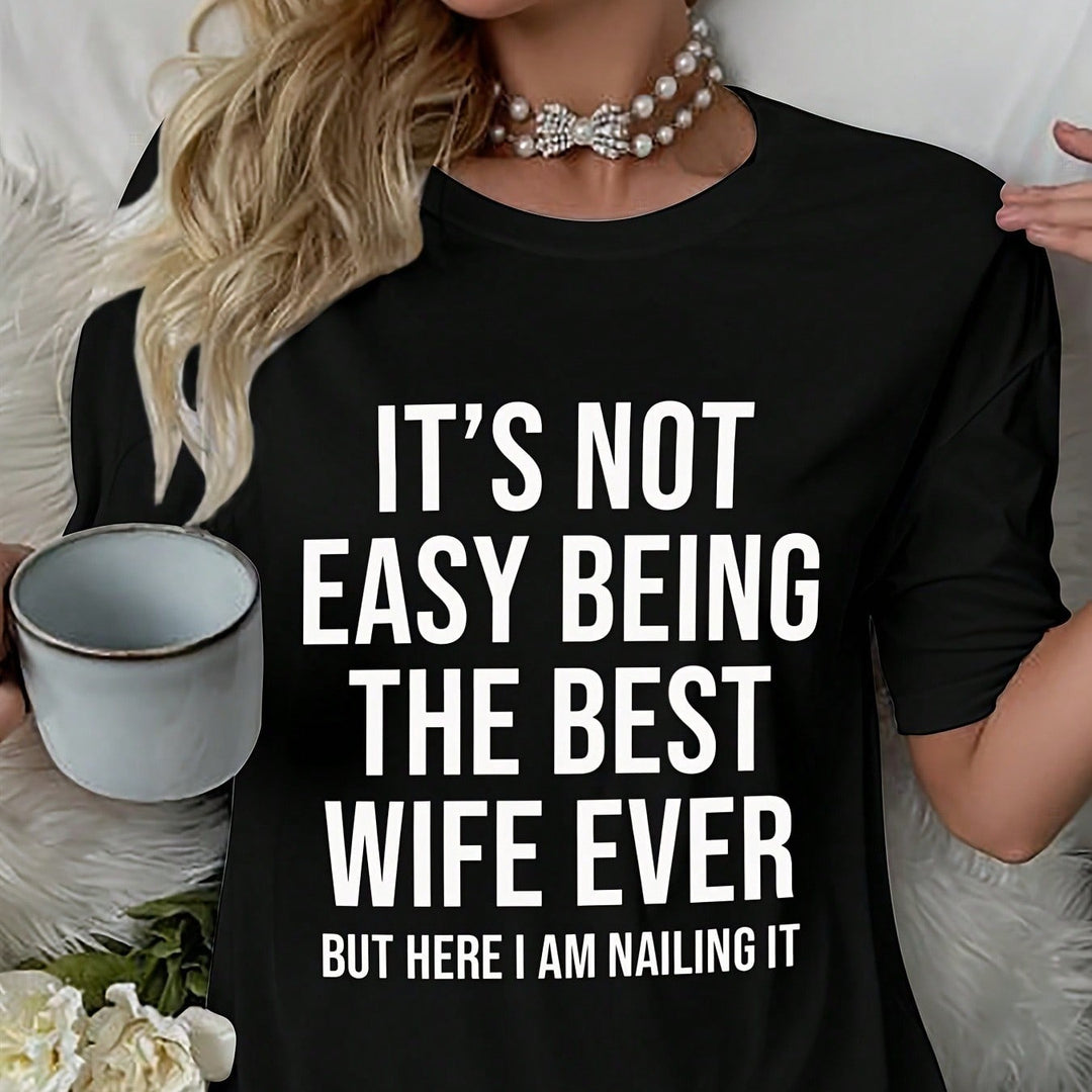 Kvinder Oversized Grafik T-shirt Kjole Stilla
